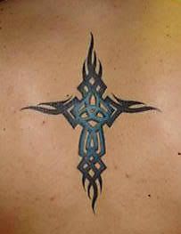 Tribal Cross Tattoo Design Picture 2