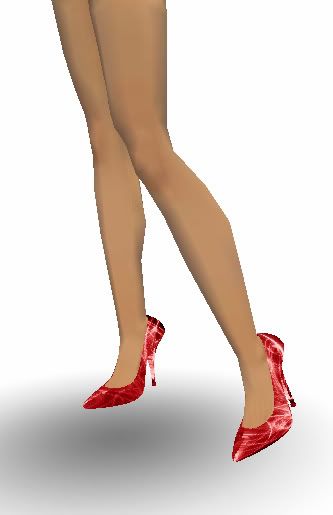 ad for red pumps