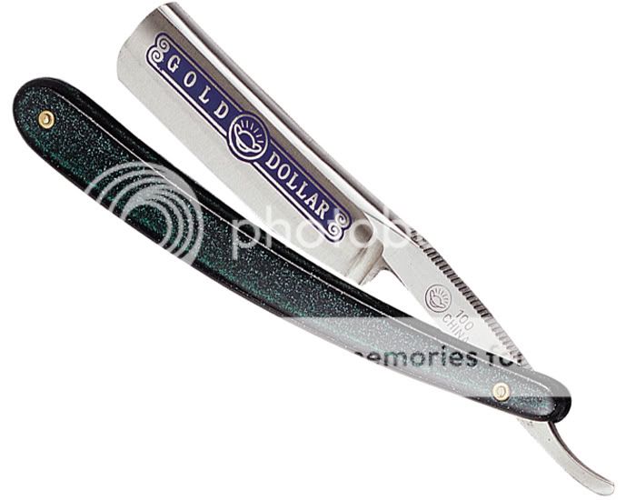 NEW GOLD DOLLAR STRAIGHT CUT THROAT RAZOR 100  