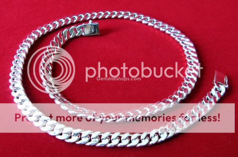 24 925 STERLING SILVER MENS CHAIN NECKLACE HEAVY&THICK  