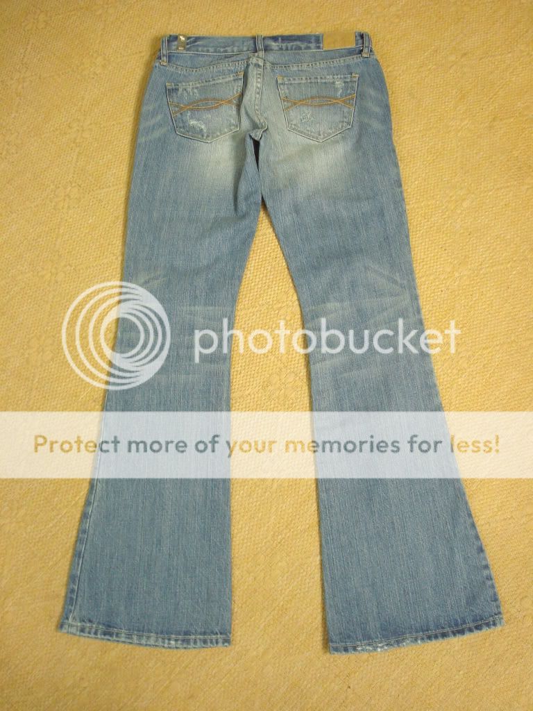 ABERCROMBIE & FITCH MADISON FLARE LEG JEANS SIZE 00 00S  